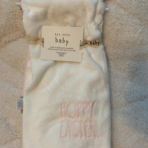 BNWT Rae Dunn "Hoppy Easter" Plush baby blanket